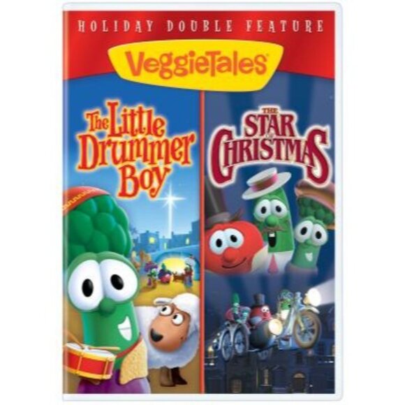 Big Idea Veggie Tales Little Drummer Boy & Star of Christmas Double Feature DVD - Picture 1 of 6